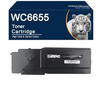 OGOUGUAN WC6655 - Cartucho de tóner compatible 6655 106R02745 106R02746 106R02747 106R02744 para Xerox WorkCentre 6655i (1 Nior)