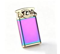 OGQBEAPC Swing-Arm Jet Flame Lighter,Refillable Butane Lighter with Adjustable Flame, Zinc Alloy Portable Lighter, Stylish Gift for Men (Butane Gas Not Included)(C)