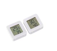 OGQNPJJCJ Mini termómetro Digital LCD for habitación, Sensor de Temperatura, medidor de Humedad e higrómetro for Interiores.(2pcs)