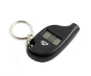 Ogquaton - Medidor de presión atmosférica de neumáticos de cristal líquido digital, mini llavero de moto de coche duradero y práctico