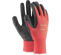 Ogrifox OX-Lateks_Cb10 - Guantes protectores (talla 10, 12 unidades), color rojo y negro