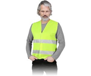 Ogrifox OX-LUMI Chaleco de alta visibilidad amarillo | Talla 32| Chaleco de seguridad | Chaleco protector | Chaleco de alta visibilidad para coche | Chaleco de alta visibilidad para bicicleta