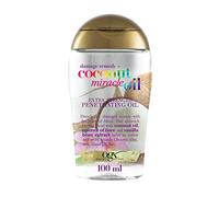 OGX Coconut Miracle Oil Extra Strength Penetrating Oil (1 x 100 ml), aceite para pelo seco y dañado anti frizz con aceite de coco, esencia de tiaré y extracto de vainilla