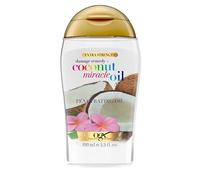 OGX Coconut Miracle Oil Extra Strength Penetrating Oil (100 ml), aceite hidratante para cabello seco, dañado y quebradizo con aceite de coco, esencia de tiare y extracto de vainilla