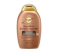 OGX Ever Straightening + Brazilian Keratin Smooth Champú Alisador, 385 ml | Alisa con Proteínas de Keratina, Suaviza y Controla el Encrespamiento, Sin Sulfatos, Para Cabello Grueso y Rizado