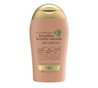 OGX Ever Straightening + Brazilian Keratin Smooth Champú Alisador, 88 ml | Alisa con Proteínas de Keratina, Suaviza y Domina el Encrespamiento, Sin Sulfatos, Para Cabello Grueso y Rizado