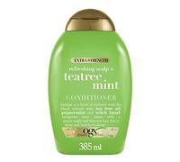 OGX Extra Strength Refreshing Scalp + Teatree Mint Conditioner (385 ml), acondicionador hidratante con aceite árbol del té y aceite de menta, acondicionador refrescante