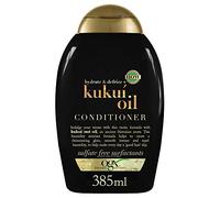 OGX Hydrate & Defrizz + Kukuí Oil Conditioner (385 ml), acondicionador con aceite de kukuí, sin sulfatos ni parabenos, acondicionador hidratante antihumedad y antiencrespamiento