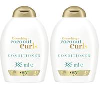 OGX Quenching + Coconut Curls Shampoo, champú para pelo rizado con aceite de coco, cítricos y miel dulce, champú hidratante para ondas y rizos, champú sin sulfatos ni parabenos, 1 x 385 ml