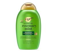OGX refreshing scalp+ Rosemary Mint Shampoo 385 ml champú clarificante que ayuda a eliminar visiblemente aceites y residuos para todo tipo de cabello, especialmente para cabello graso y cuero