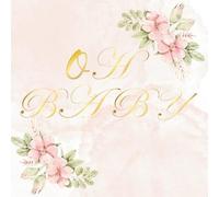OH BABY: Memory book, to fill out and paste photos, elegant design lovingly designed: offers space for 20 guests, additional blank pages for free ... for baby shower (Diaries and Guest books)