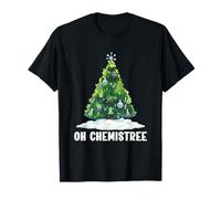 Oh Chemistree Elementos de Tabla periódica Química Navidad Camiseta
