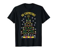 Oh Chemistree Química Árbol de Navidad Divertido Laboratorio Químico Camiseta