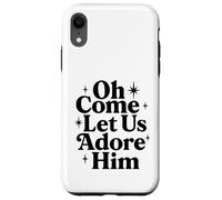 Oh Come Déjanos Adorarlo Cristiano Jesús Navidad Navidad Carcasa para iPhone XR