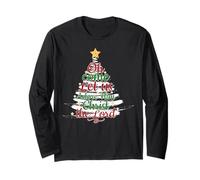 Oh Come Let Us Adore Him Christian Jesus Pijama de Navidad Manga Larga