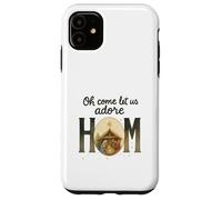 Oh Come Let Us Adore Him - Watercolor Nativity Christmas Carcasa para iPhone 11