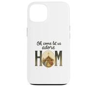 Oh Come Let Us Adore Him - Watercolor Nativity Christmas Carcasa para iPhone 13