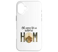 Oh Come Let Us Adore Him - Watercolor Nativity Christmas Carcasa para iPhone 16 Plus