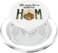 Oh Come Let Us Adore Him - Watercolor Nativity Christmas PopSockets PopGrip para MagSafe