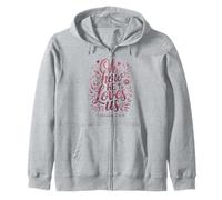 Oh Cómo Nos ama el día de San Valentín Biblia Cristiana de Jesús Sudadera con Capucha