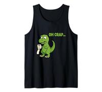 Oh Crap... T-Rex with Short Hands Holding Tissue Paper Camiseta sin Mangas