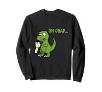Oh Crap... T-Rex with Short Hands Holding Tissue Paper Sudadera