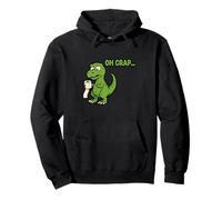 Oh Crap... T-Rex with Short Hands Holding Tissue Paper Sudadera con Capucha
