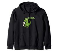 Oh Crap... T-Rex with Short Hands Holding Tissue Paper Sudadera con Capucha