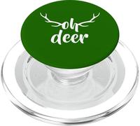 Oh Dear Deer Rudolph Cuernos Navidad PopSockets PopGrip para MagSafe