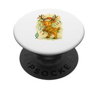 Oh Deer Christmas Is Here Reno PopSockets PopGrip Adhesivo