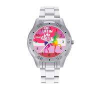 Oh Deer I Am Queer Gay LGBT - Reloj analógico de cuarzo para hombre, correa de acero inoxidable, reloj de pulsera de negocios