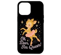 Oh Deer I'm Queer Cute Ballerina Pride Graphic Carcasa para iPhone 12 Pro MAX