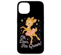 Oh Deer I'm Queer Cute Ballerina Pride Graphic Carcasa para iPhone 13