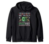 Oh, Esto Requiere una Hoja de cálculo Ugly Sweater Christmas Excel Sudadera con Capucha