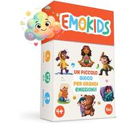 Oh Happy Games - EmoKids - Gioco Delle Emozioni per Bambini 4-10 Anni - 56 Carte Illustrate + 8 Mini-Giochi - Metodo Montessori & CNV - Comprendere e Gestire le Emozioni - Gioco Educativo