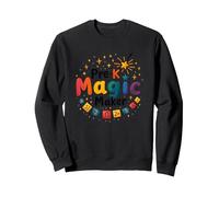 Oh Hey Pre-K Magic Maker - Colorido Regalo para Maestros Sudadera, Unisex para Adultos, Negro, XL