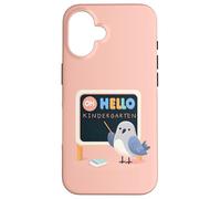 Oh, Hola Kindergarten Minimal Cute Pigeon Teacher Student Carcasa para iPhone 16