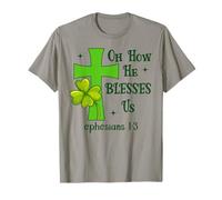 Oh How He Blesses Us Ephesians 1:3 Christian St Patricks Camiseta