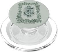 Oh How He Loves Us Efesios Cristiano Floral Verso PopSockets PopGrip para MagSafe