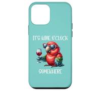 Oh Its Wine O Clock Drinking Parrot It's 5 O'Clock Somewhere Carcasa para iPhone 12 Mini