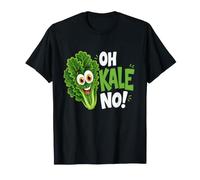 Oh Kale No Funny Vegetable Juego de Palabras Comida Saludable Humor Camiseta