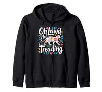 Oh Lawd He Treading Gato Gordo Caminando Lindo Meme - Sudadera con Capucha