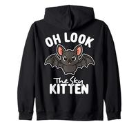 Oh Look The Sky Kitten - Juego de Palabras Kawaii para Halloween Sudadera con Capucha