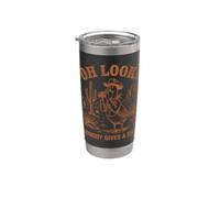 Oh Mira, a nadie le importa Goose Cowboy Ironic Vaso térmico de acero inoxidable de doble pared