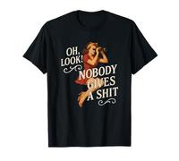 Oh Mira, Nadie da una Mierda Retro Pinup Girl Art Camiseta