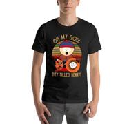 Oh My God They Killed Kenny T Shirt Black Humor Cartoon Printed T-Shirt Tops Summer Casual Fashion Unisex Streetwear Camisetas