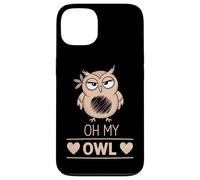 Oh My Owl - Divertido juego de palabras de búho enojado con corazones Carcasa para iPhone 13