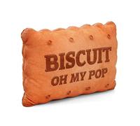 Oh My Pop! Biscuit-Cojín Grande, Beige, 40 x 31 cm