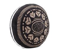 Oh My Pop! Black Cookie-Cojín Grande, Marrón, 38 x 34 cm
