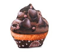 Oh My Pop! Cupcake-Cojín Grande, Marrón, 34 x 32 cm